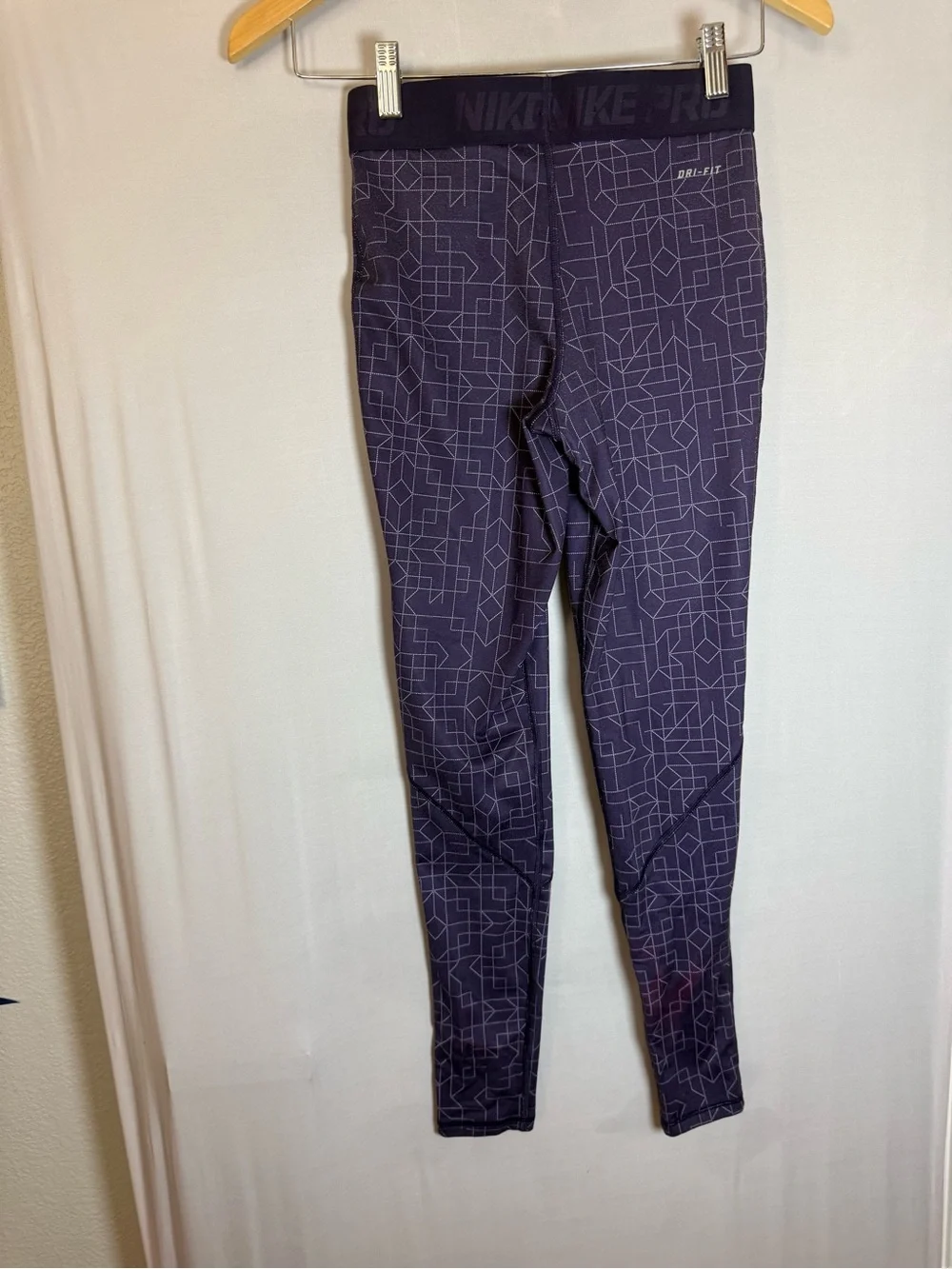 Nike Purple Geo Print Girls' Leggings